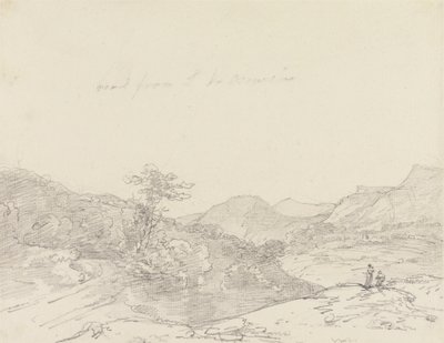 Mezi Llangollen a Oswestry od Sir George Howland Beaumont seventh Baronet