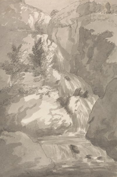 Část Brain Fill v Legburthwaite od Sir George Howland Beaumont seventh Baronet