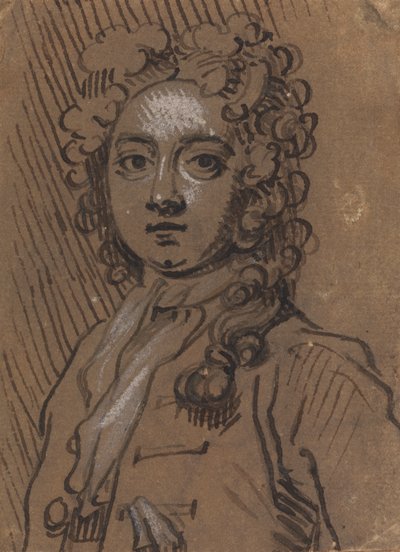 Portrét poprsí muže v celovečerní paruce od Sir James Thornhill