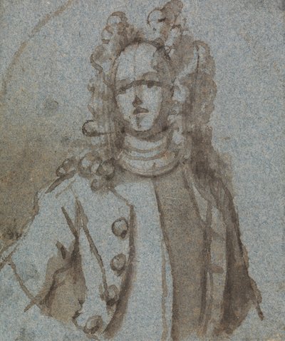 Portrét muže s parukou s plným dnem od Sir James Thornhill