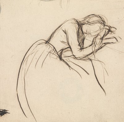 Žena se uklonila ve smutku od Sir John Everett Millais