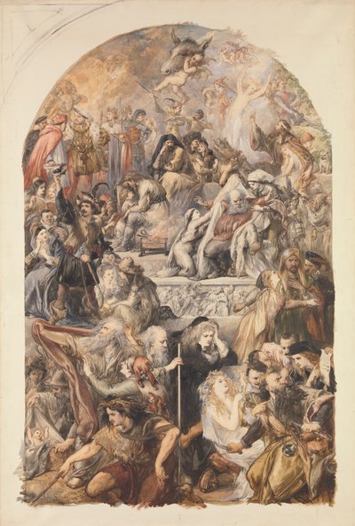 Apoteóza Shakespearových postav od Sir John Gilbert