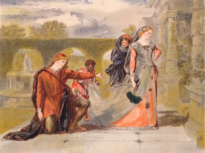 Pojď pryč smrt c1875 od Sir John Gilbert