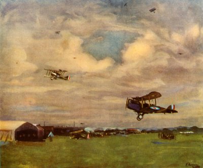 „Letiště v roce 1918“, 1944. od Sir John Lavery