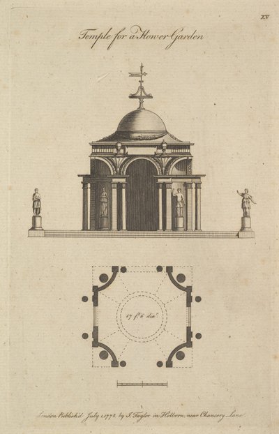 Chrám pro květinovou zahradu, 1778. od Sir John Soane