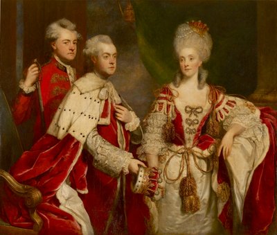 George, 2. hrabě Harcourt, jeho manželka Elizabeth a bratr William, 1780 od Sir Joshua Reynolds