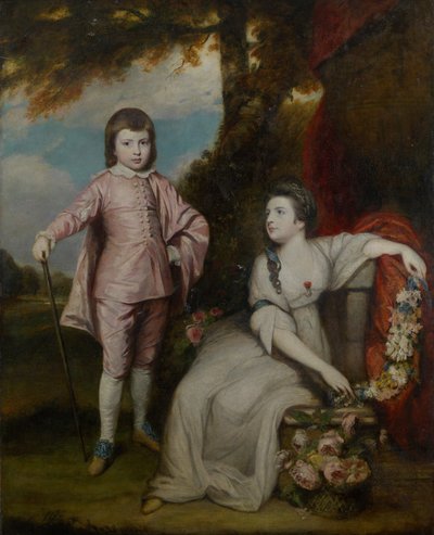 George Capel, vikomt Malden 1757-1839 a lady Elizabeth Capel 1755-1834, 1768. od Sir Joshua Reynolds