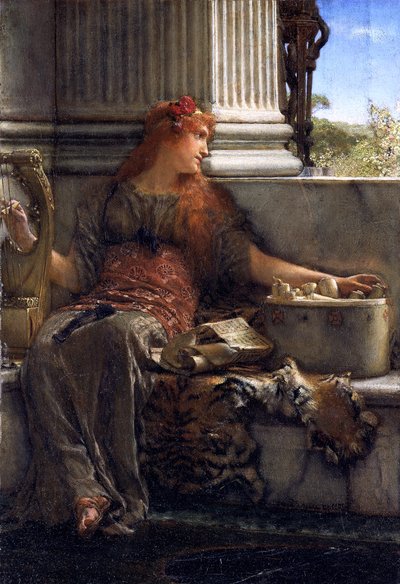 "Poezie", 1879 od Sir Lawrence Alma Tadema
