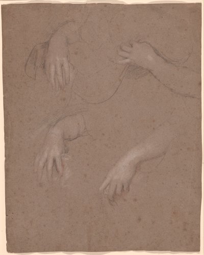 Kresby rukou od Sir Peter Lely