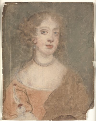 Hlava a ramena portrét dámy od Sir Peter Lely
