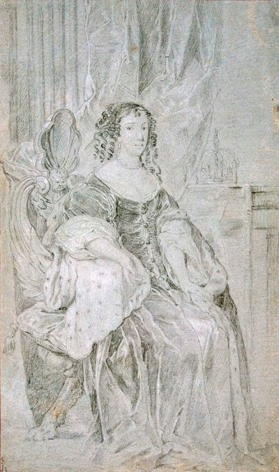 Portrét Kateřiny z Braganzy 1638-1705, 70. léta 17. století. od Sir Peter Lely