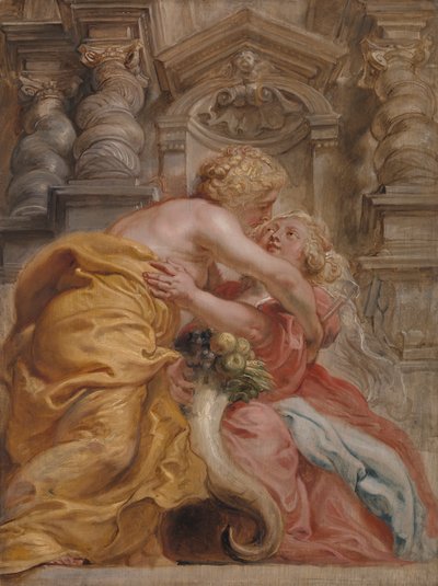 Mír objímající hojnost od Sir Peter Paul Rubens