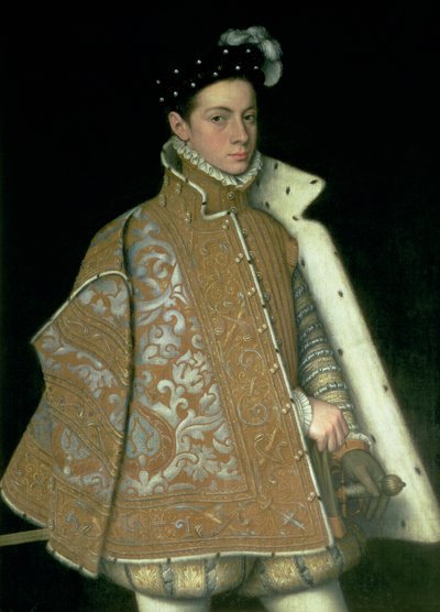 Alessandro Farnese (1546-92), pozdější guvernér Nizozemska (1578-86), syn Markéty Parmské (1522-86) a Ottavia Farnese, vévody z Parmy (1520-86), kolem 1561 od Sofonisba Anguissola