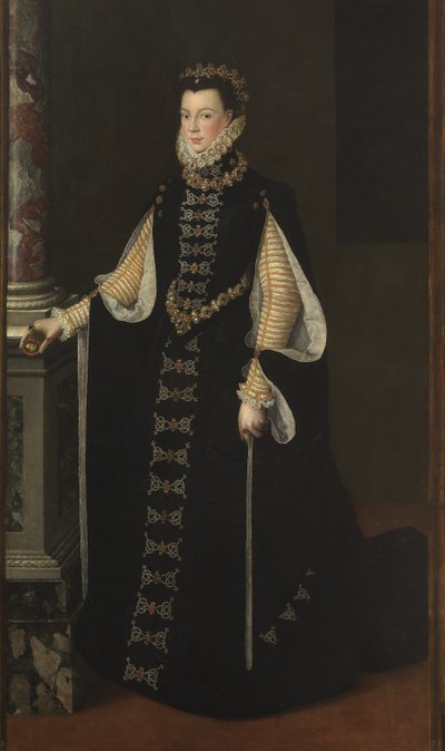 Alžběta z Valois 1545-1568, španělská královna, 1561-1565 od Sofonisba Anguissola