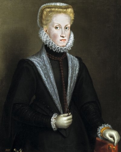 Portrét Anny Rakouské 1549-1580, královna choť Španělska a Portugalska, 1573. od Sofonisba Anguissola