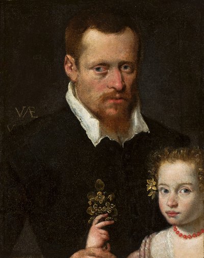 Portrét muže s dcerou od Sofonisba Anguissola