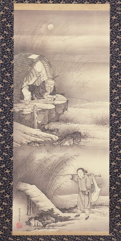 l u shang (veřejná síť Tai) od 0,1775 (inkoust na papíře) od Soga Shohaku
