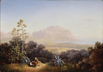 Pohled na Palermo, 1845 od Sokrat Maximovich Vorobyev