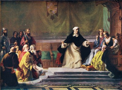 Vyhnání Židů ze Španělska, z „Hutchinsonových dějin národů“ (barevné lito) od Solomon Alexander Hart
