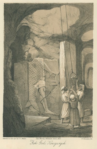 Rybí bůh, Kouyunjik od Solomon Caesar Malan