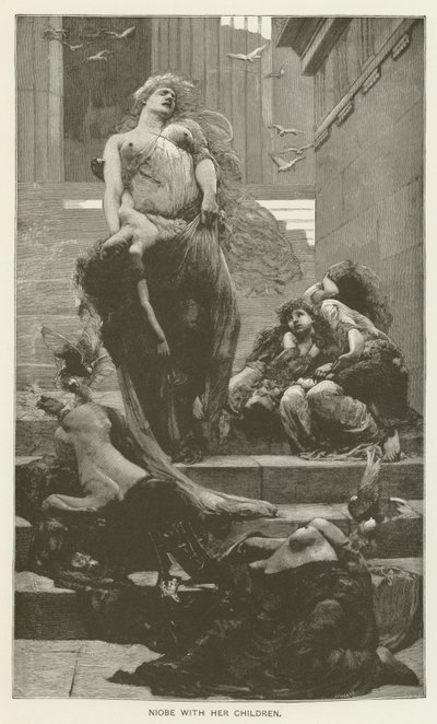 Niobe se svými dětmi od Solomon Joseph Solomon