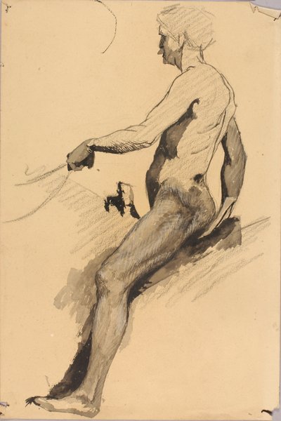 Studie jezdeckého pomníku (generál John B. Gordon) od Solon H. Borglum