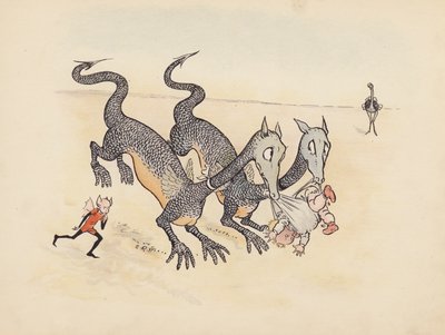 Ilustrace k Malým dvojčatům od S. Rosamond Praeger (barevná litografie) od Sophia Rosamond Praeger