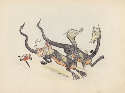 Ilustrace k Malým dvojčatům od S. Rosamond Praeger (barevná litografie) od Sophia Rosamond Praeger