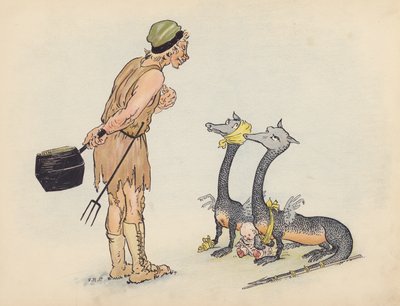 Ilustrace k Malým dvojčatům od S. Rosamond Praeger (barevná litografie) od Sophia Rosamond Praeger