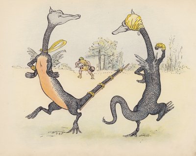 Ilustrace k Malým dvojčatům od S. Rosamond Praeger (barevná litografie) od Sophia Rosamond Praeger