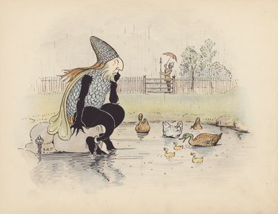 Ilustrace k Malým dvojčatům od S. Rosamond Praeger (barevná litografie) od Sophia Rosamond Praeger