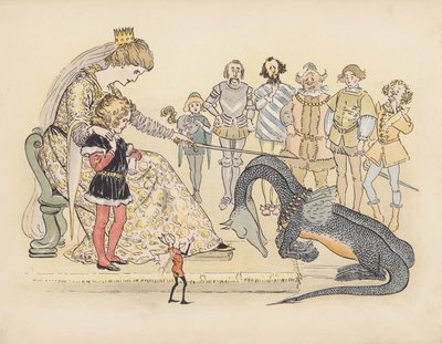 Ilustrace k Malým dvojčatům od S. Rosamond Praeger (barevná litografie) od Sophia Rosamond Praeger