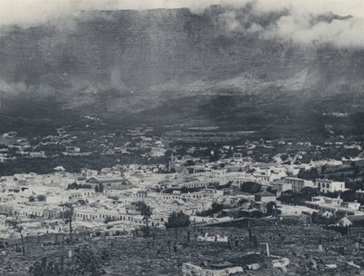 Kapské Město a Stolová hora (černobílá fotografie) od South African Photographer