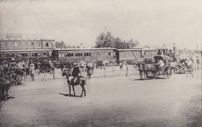 Historic Views, první vlak do Johannesburgu (černobílá fotografie) od South African Photographer