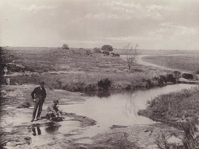 Rýžování rudy k objevování zlata (černobílá fotografie) od South African Photographer