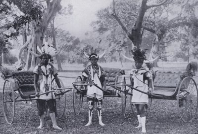 Typičtí Ricksha Boys (černobílá fotografie) od South African Photographer