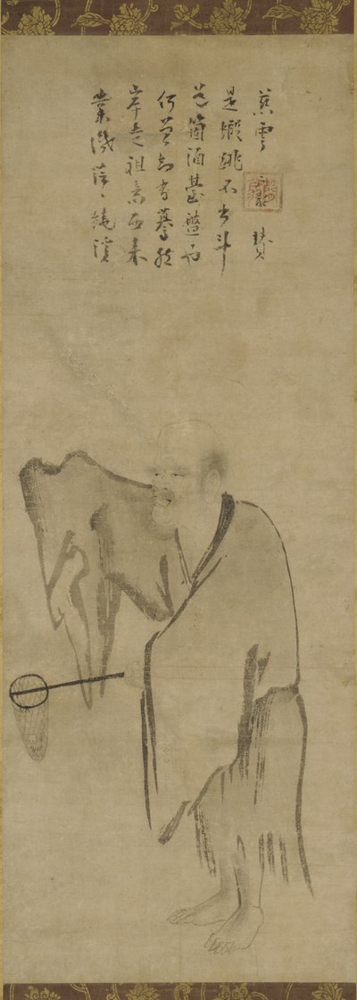 Master Clam Catches a Shrimp, polovina 13. století (inkoust na papíře) od Southern Song Dynasty Chinese School