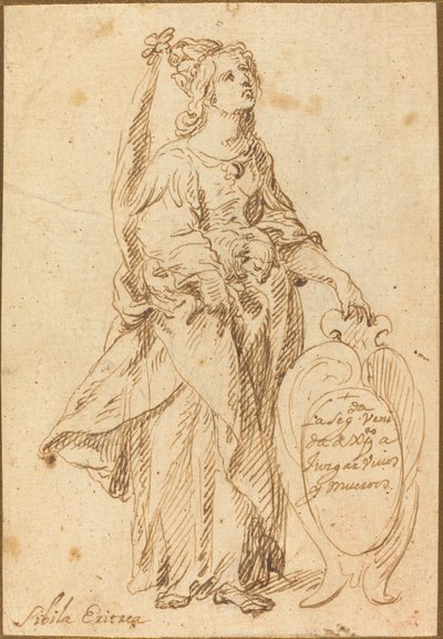 Eritrejská Sibyla od Spanish 17th Century