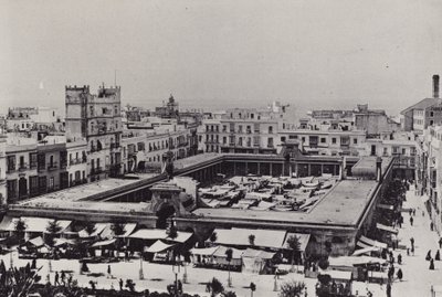 Cádiz: Plaza de Abastos (černobílá fotografie) od Spanish Photographer