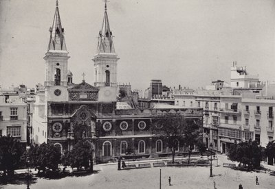 Cádiz: Constitution Square (černobílá fotografie) od Spanish Photographer