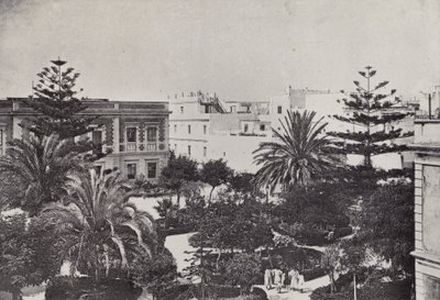 Cádiz: Plaza de la Reina (černobílá fotografie) od Spanish Photographer