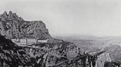 Celkový pohled na Montserrat (čb fotografie) od Spanish Photographer