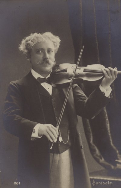 Portrét Pabla de Sarasate od Spanish Photographer