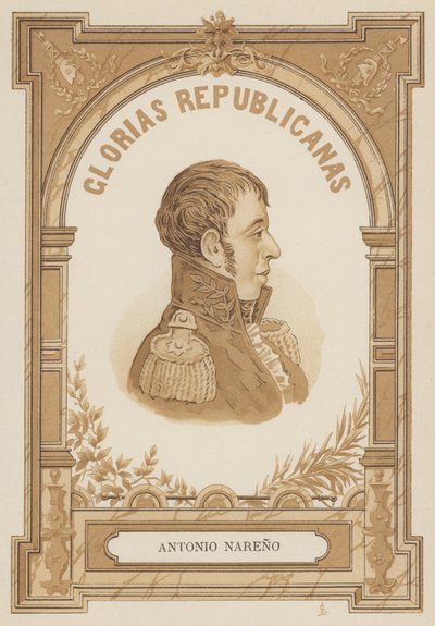 Antonio Narino , kolumbijský vojenský a politický vůdce od Spanish School