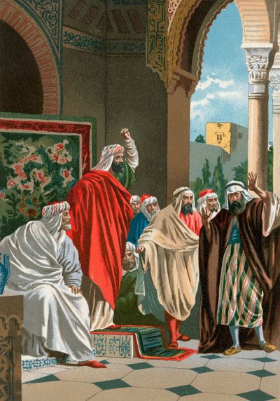 Averroes v ostudě od Spanish School