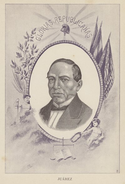Benito Juarez , mexický právník a politik od Spanish School
