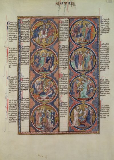 Moralizovaná bible San Luis, II. díl, 7v od Spanish School