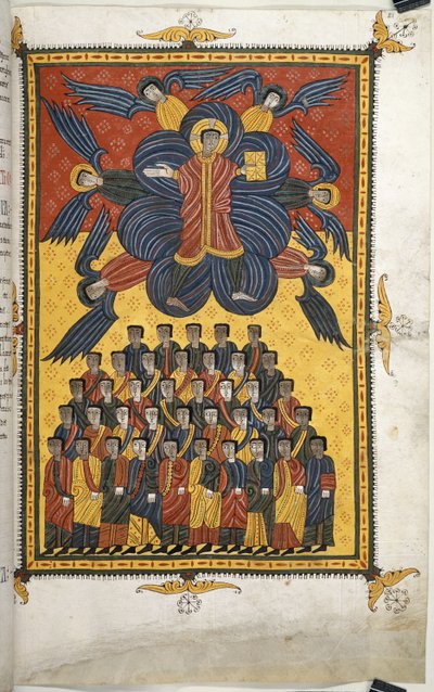 Kristus se zjevuje v oblacích od Spanish School