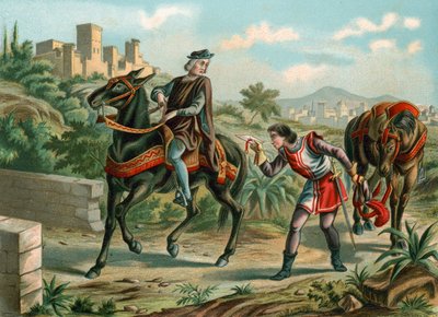 Columbus obdrží zprávu od královny, která přijímá jeho návrhy od Spanish School