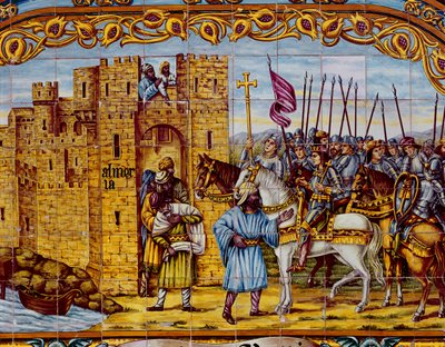 Dobytí Almerie katolickými králi v roce 1488 (keramika) (detail 400253) od Spanish School